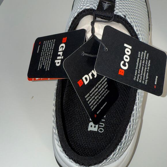 GH Bass, bass outdoor, Women's Aqua Mesh Slide Flats, white/ black 7.5m - Picture 9 of 14